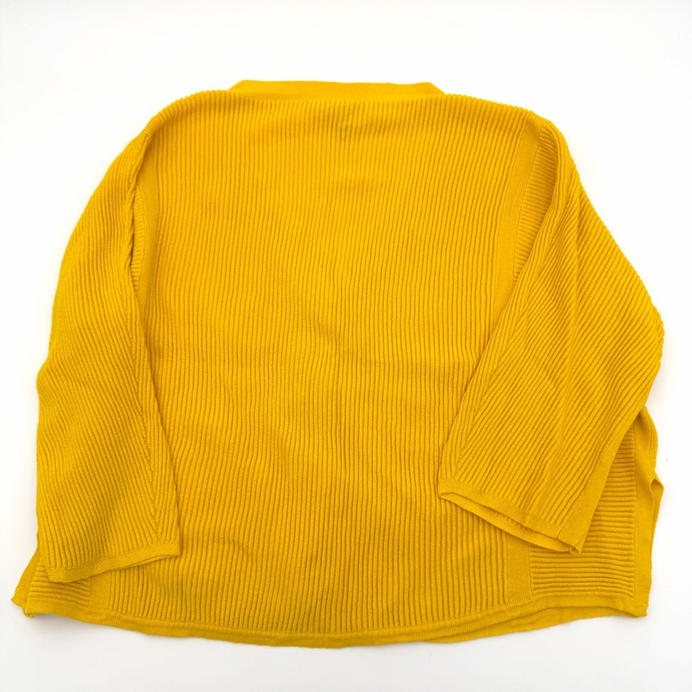 CAbi Women's Knit Sweater Cardigan Cable Knit Button Size XS Yellow Lightweight - Picture 2 of 4